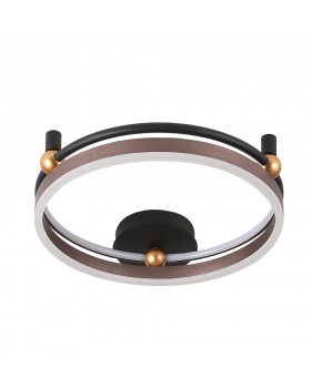 Светильник потолочный Crystal Lux FERNANDO PL48W LED COFFEE/BLACK-foto2