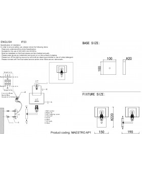 Бра Crystal Lux MAESTRO AP1 GOLD-foto2