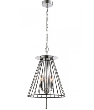 Светильник подвесной Crystal Lux MODESTO SP3 BLACK/CHROME-foto2