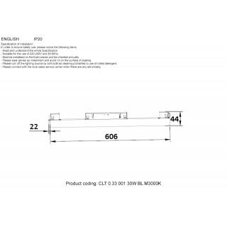 Светильник трековый магнитный Crystal Lux CLT 0.33 001 30W BL M3000K-foto2