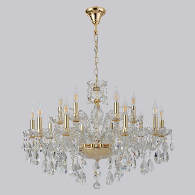 Люстра Crystal Lux MONICA SP10+5 GOLD Люстра Crystal Lux MONICA SP10+5 GOLD