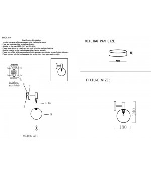 Бра Crystal Lux ANDRES AP1 BRONZE/TRANSPARENTE-foto5