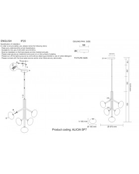 Люстра Crystal Lux ALICIA SP7 GOLD/WHITE-foto8