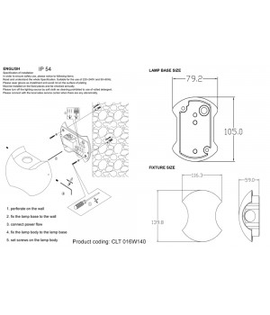 Бра Crystal Lux CLT 016W140 WH-foto3