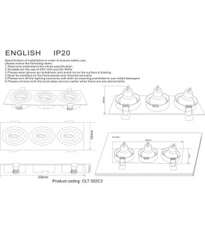 Светильник встраиваемый Crystal Lux CLT 002C3 WH-foto4