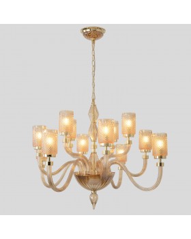 Люстра Crystal Lux SILVESTRO SP12 AMBER-foto6