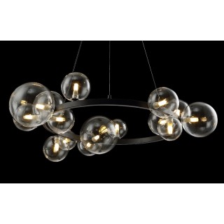 Люстра Crystal Lux AGATA SP15 BLACK/TRANSPARENTE-foto2