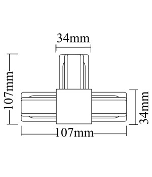 Соединитель T-образный (однофазный) Crystal Lux CLT 0.211 08 WH-foto2