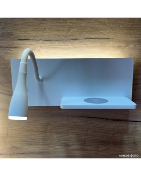 Бра Crystal Lux CLT 217W Qi+USB WH-foto6