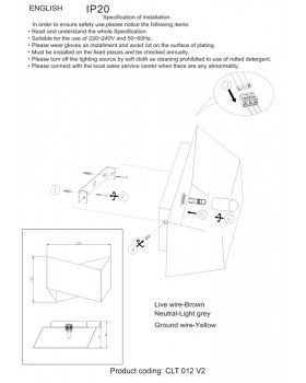 Бра Crystal Lux CLT 012 WH-SL V-2-foto3