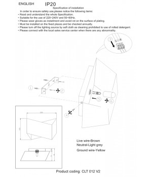 Бра Crystal Lux CLT 012 WH-SL V-2-foto3