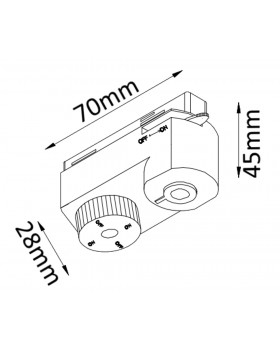 Адаптер для однофазного шинопровода Crystal Lux CLT 0.212 01 WH-foto2