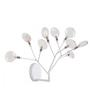 Бра Crystal Lux EVITA AP9 WHITE/TRANSPARENT