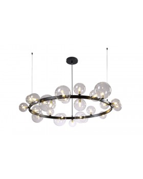 Люстра Crystal Lux AGATA SP24 V2 BLACK/TRANSPARENTE-foto2