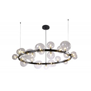 Люстра Crystal Lux AGATA SP24 V2 BLACK/TRANSPARENTE-foto2