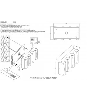 Бра Crystal Lux CLT 022W4 WH 4000K-foto5
