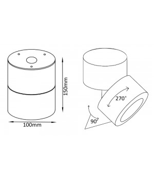 Светильник потолочный Crystal Lux CLT 412C BL-foto2