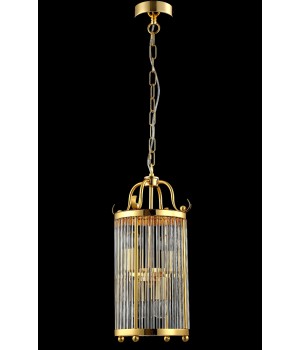 Светильник подвесной Crystal Lux TADEO SP4 D200 GOLD/TRANSPARENTE-foto3