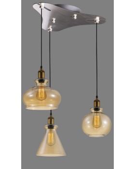 Универсальная потолочная база Crystal Lux D260-3 NICKEL-foto3