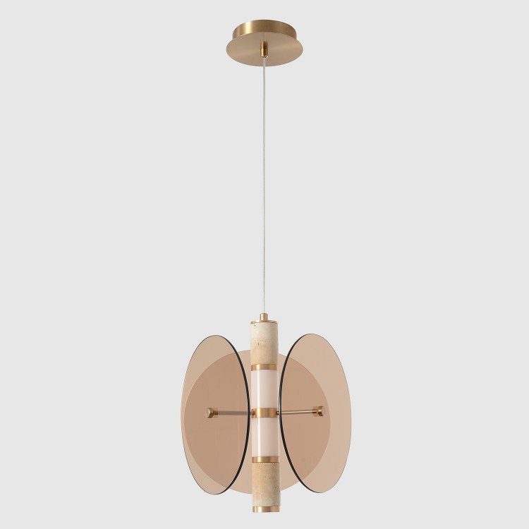 Светильник подвесной Crystal Lux AMARILLO SP12W LED BRASS Светильник подвесной Crystal Lux AMARILLO SP12W LED BRASS