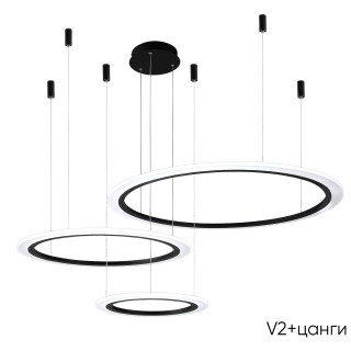 Люстра Crystal Lux MANZANA SP67W LED BLACK-foto2