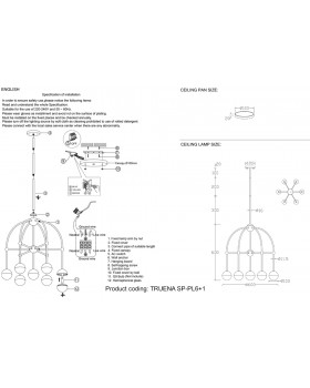 Люстра Crystal Lux TRUENA SP-PL6+1 NICKEL-foto5