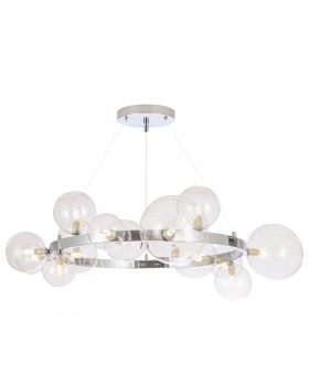 Люстра Crystal Lux AGATA SP15 V2 CHROME/TRANSPARENTE-foto2