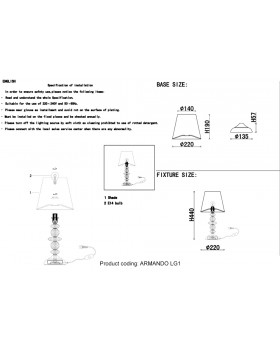 Настольная лампа Crystal Lux ARMANDO LG1 GOLD-foto3