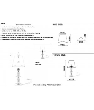 Настольная лампа Crystal Lux ARMANDO LG1 GOLD-foto3