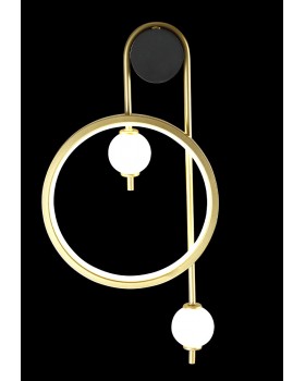 Бра Crystal Lux RODRIGO AP20W LED BLACK/GOLD-foto3