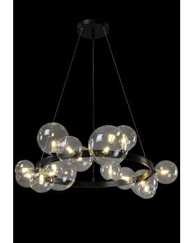 Люстра Crystal Lux AGATA SP15 V2 BLACK/TRANSPARENTE-foto4