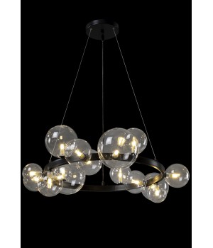 Люстра Crystal Lux AGATA SP15 V2 BLACK/TRANSPARENTE-foto4