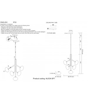 Люстра Crystal Lux ALICIA SP7 CHROME/WHITE-foto8