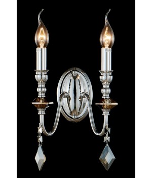 Бра Crystal Lux MERCEDES AP2 CHROME/SMOKE-foto2