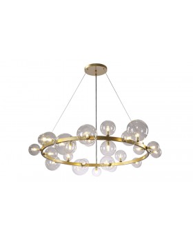 Люстра Crystal Lux AGATA SP24 V2 GOLD/TRANSPARENTE-foto3