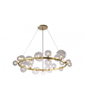 Люстра Crystal Lux AGATA SP24 V2 GOLD/TRANSPARENTE-foto3