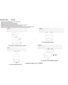 Светильник потолочный Crystal Lux CLT 130CW WH-foto3