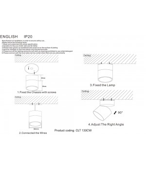 Светильник потолочный Crystal Lux CLT 130CW WH-foto3