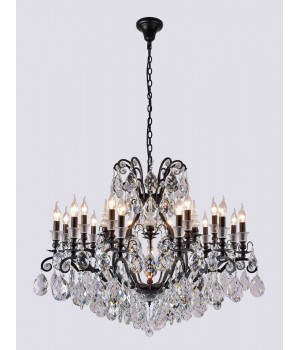 Люстра Crystal Lux MAGNIFICO SP19 BLACK/TRANSPARENT-foto2