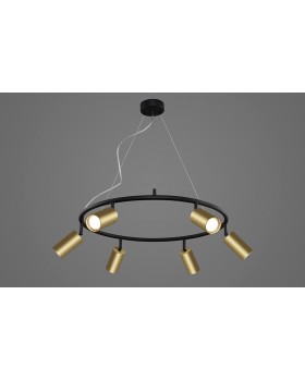 Светильник подвесной Crystal Lux CLT 015C6 D600 BL-GO-foto2