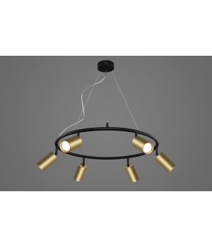 Светильник подвесной Crystal Lux CLT 015C6 D600 BL-GO-foto2