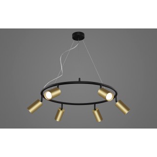 Светильник подвесной Crystal Lux CLT 015C6 D600 BL-GO-foto2