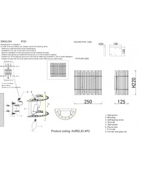 Бра Crystal Lux AURELIO AP2 GOLD+CHROME/TRANSPARENT-foto5