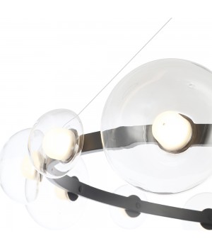 Люстра Crystal Lux BOSQUE SP12 BLACK/TRANSPARENT-foto5