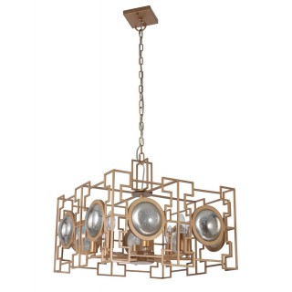 Светильник подвесной Crystal Lux CUENTO SP8 GOLD-foto3