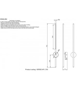 Поворотный настенный светильник Crystal Lux VERDE AP L700 GOLD-foto5