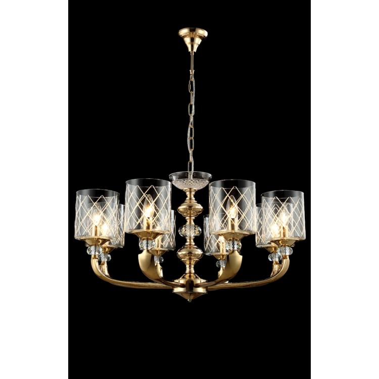 Люстра Crystal Lux GRACIA SP8 GOLD