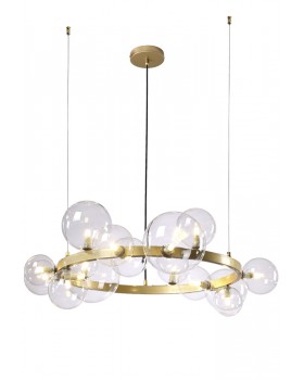 Люстра Crystal Lux AGATA SP15 V2 GOLD/TRANSPARENTE-foto2