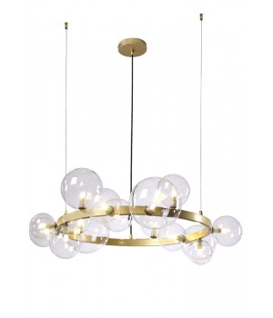 Люстра Crystal Lux AGATA SP15 V2 GOLD/TRANSPARENTE-foto2