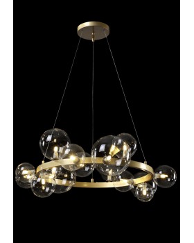 Люстра Crystal Lux AGATA SP15 V2 GOLD/TRANSPARENTE-foto4